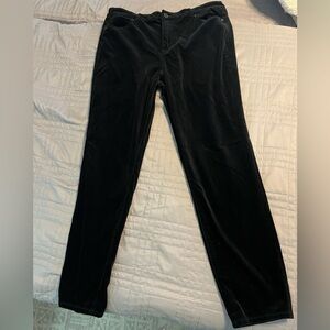 Well Worn Black Velvet Trousers